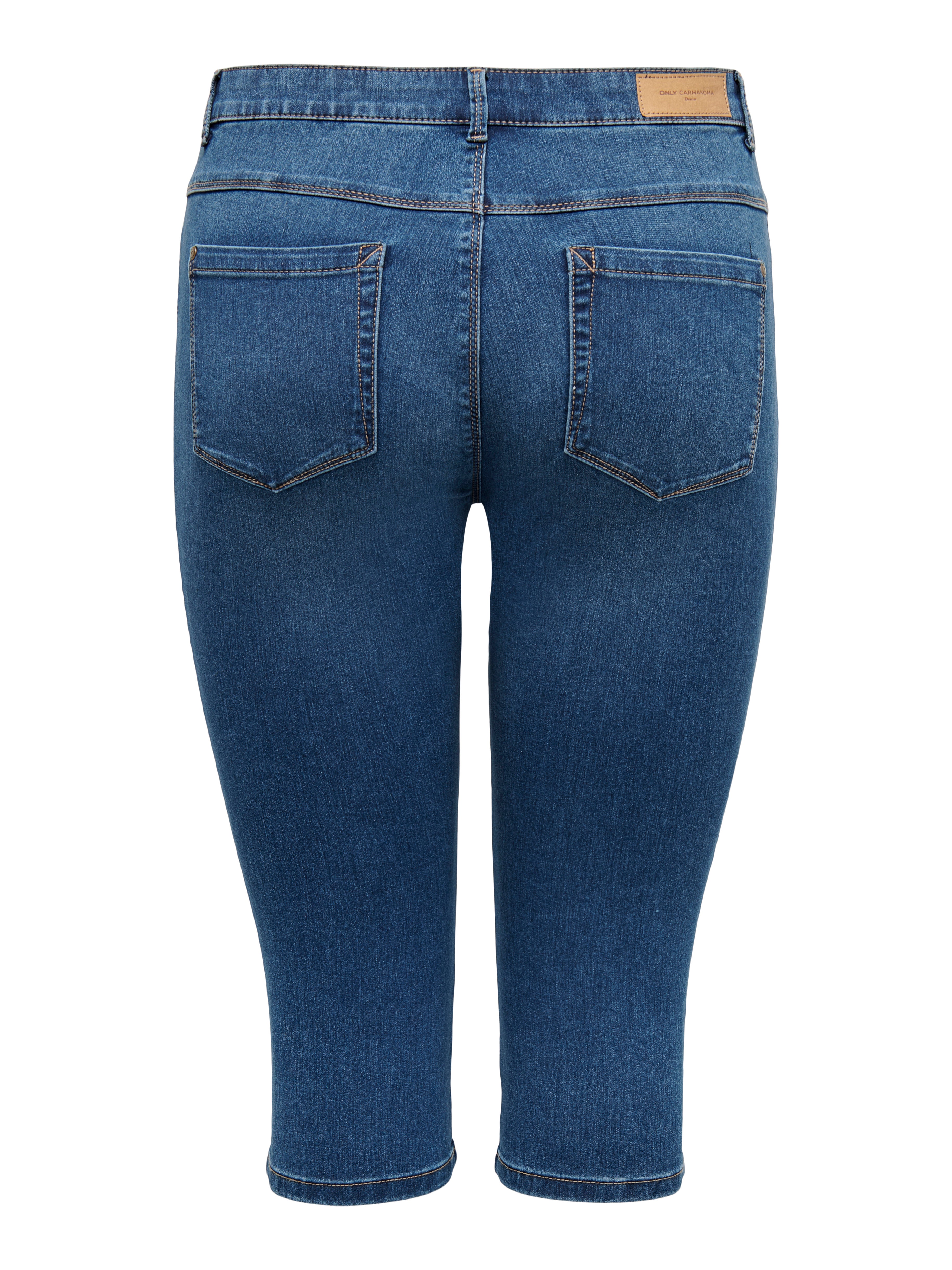 Thumbnail - Caraugusta Hohe Taille Skinny Fit Jeans-shorts
