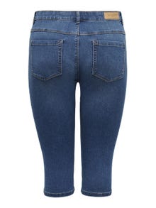 ONLY Shorts Skinny Fit Taille haute -Medium Blue Denim - 15205944