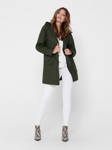 ONLY Rain jacket with teddy lining -Rosin - 15206116