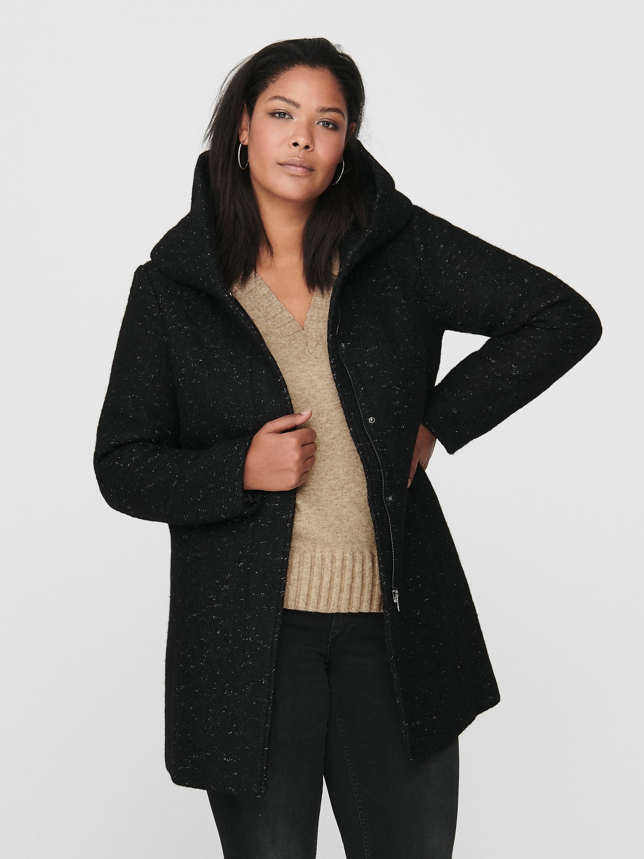 Curvy wool Coat with 30% discount!