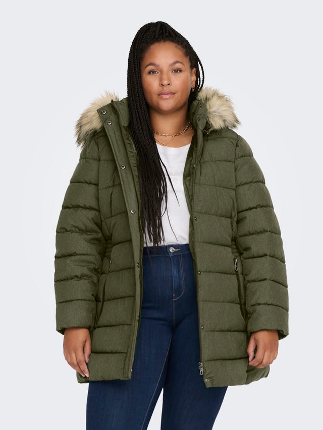 ONLY Curvy long Quilted jacket - 15206227
