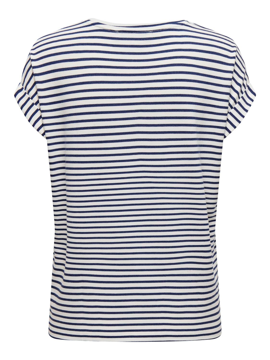 ONLY Striped top -Cloud Dancer - 15206243