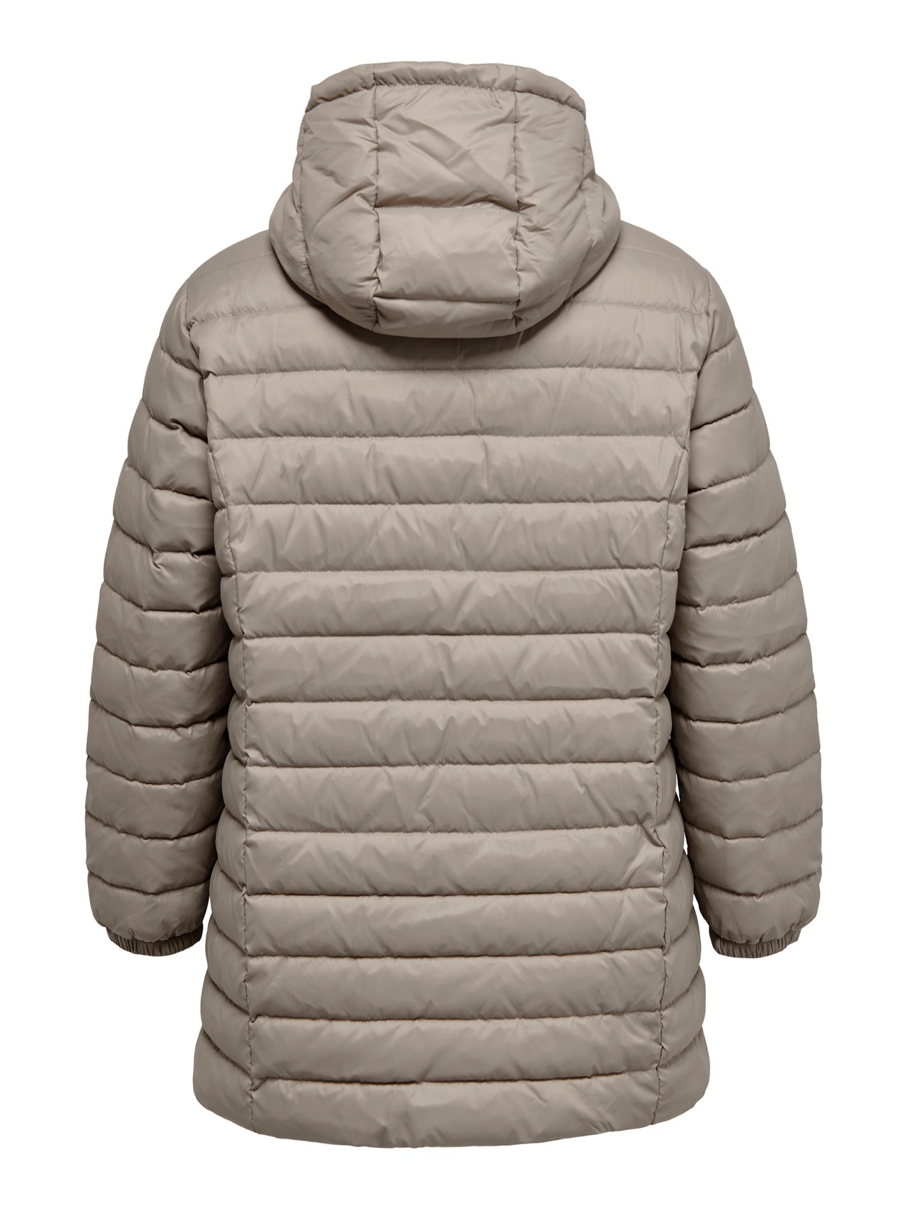 ONLY Curvy long Quilted jacket -Crockery - 15206377