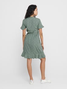 ONLY Mini wrap dress -Chinois Green - 15206407