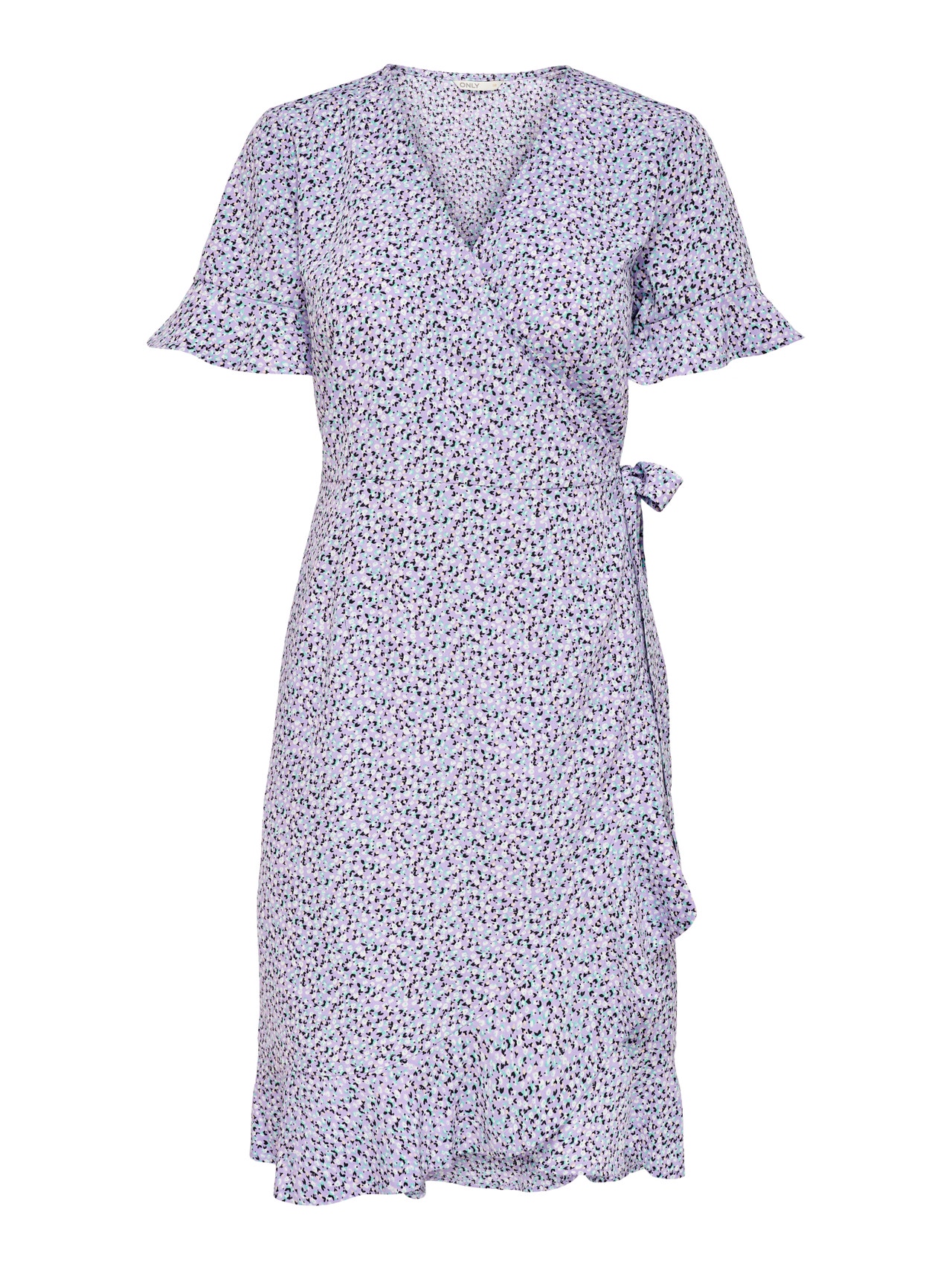 ONLY Regular fit V-Hals Korte jurk -Chinese Violet - 15206407
