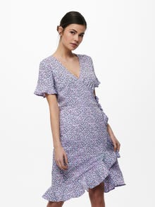 ONLY Mini wrap dress -Chinese Violet - 15206407