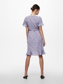 ONLY Regular Fit V-Neck Short dress -Chinese Violet - 15206407