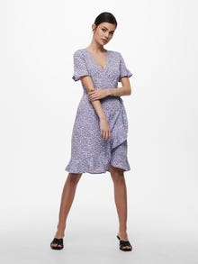 ONLY Mini wrap dress -Chinese Violet - 15206407