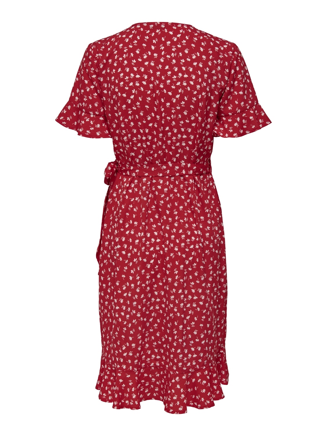 ONLY Mini wrap kjole -Mars Red - 15206407