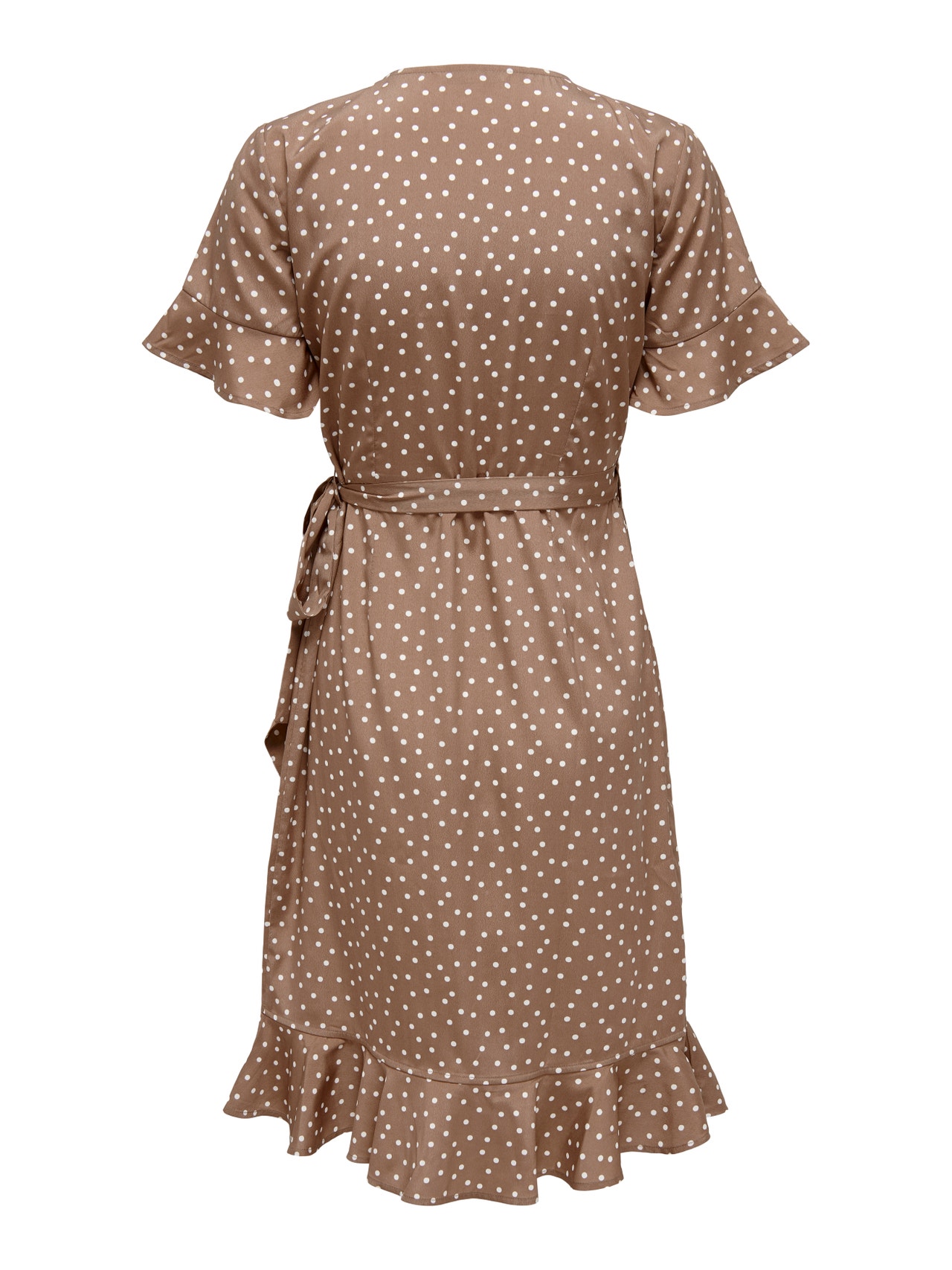 ONLY Mini wrap dress -Brownie - 15206407