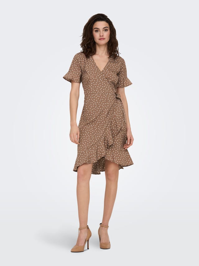 ONLY Regular Fit V-Neck Short dress - 15206407