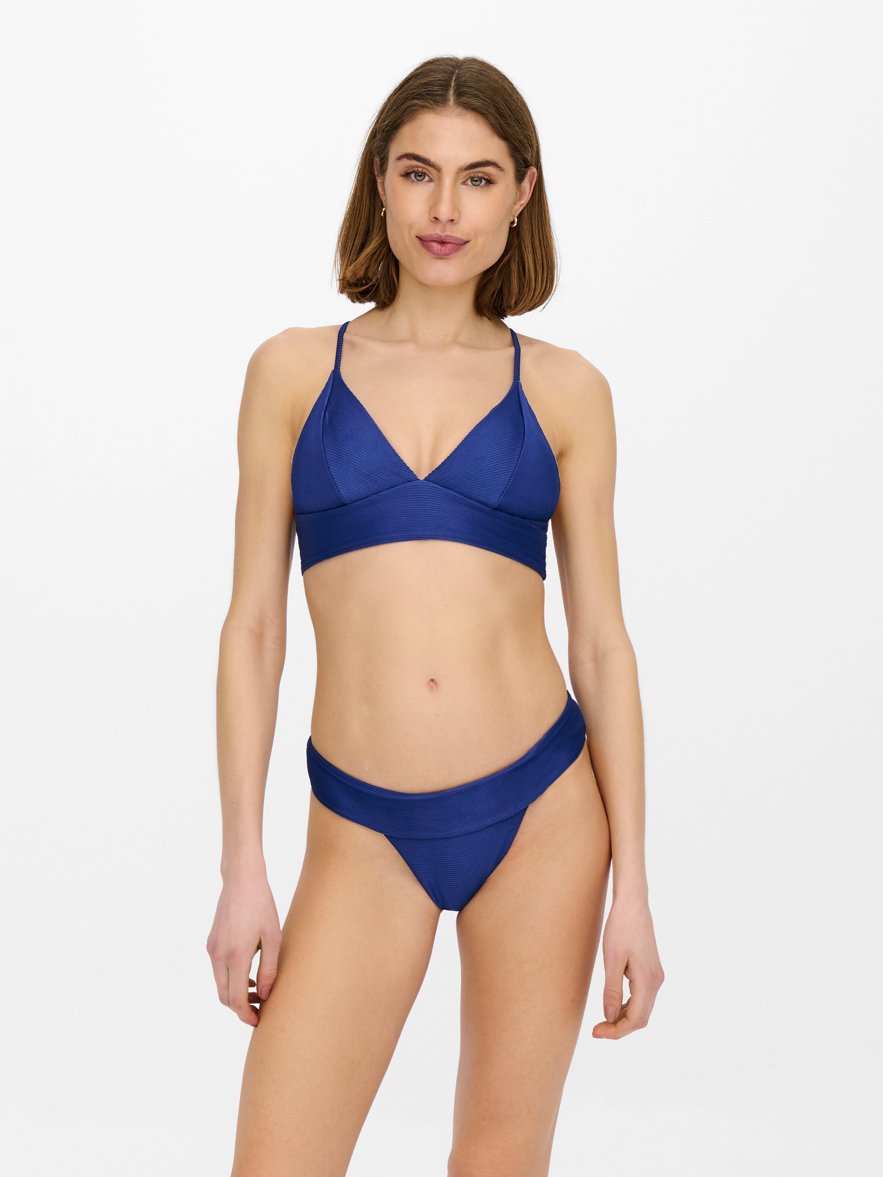 royal blue triangle bikini