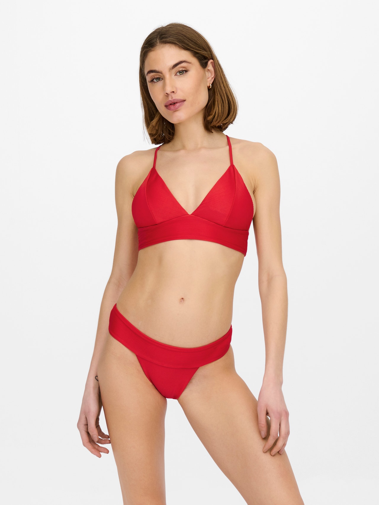 ONLY Driehoekige Bikini -Mars Red - 15206449
