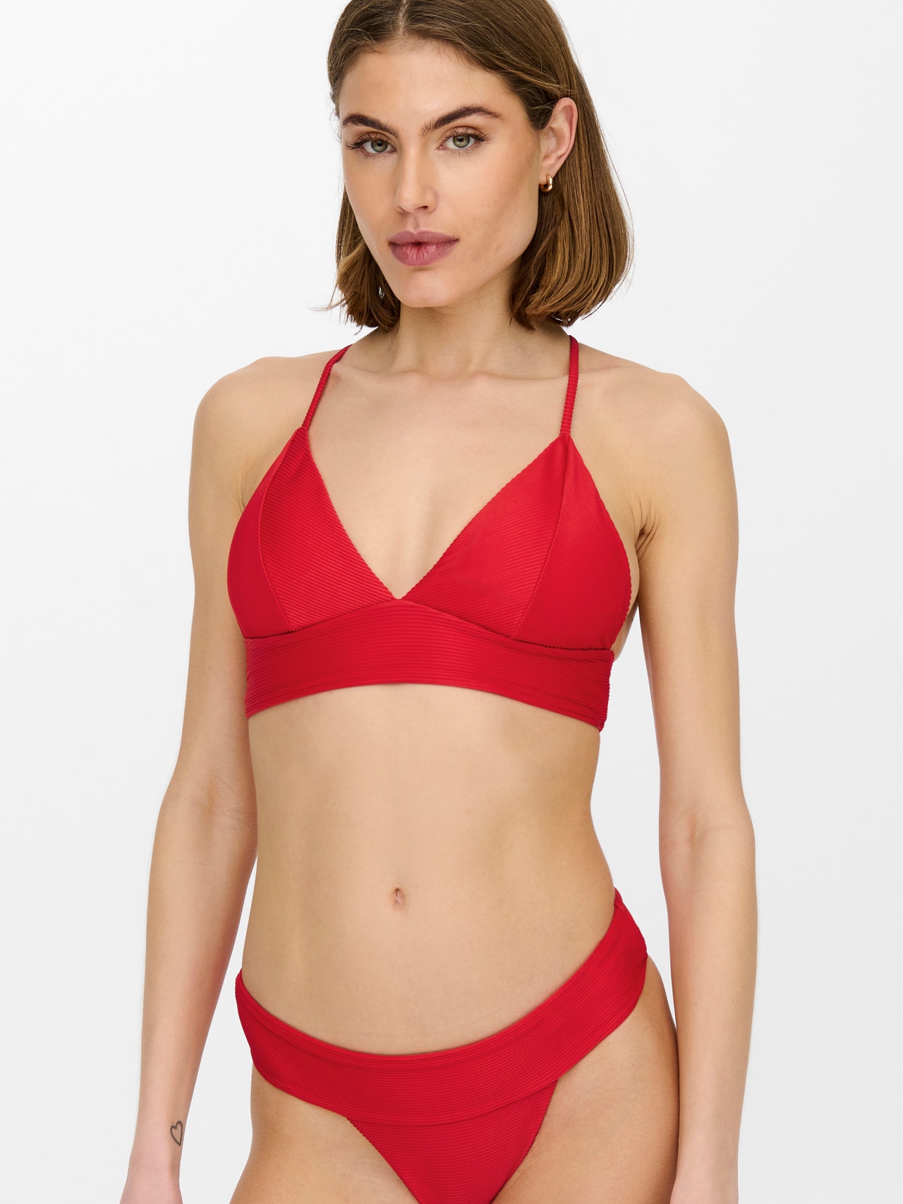 ONLY Driehoekige Bikini -Mars Red - 15206449