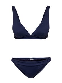 ONLY Triangle Bikini set -Peacoat - 15206468