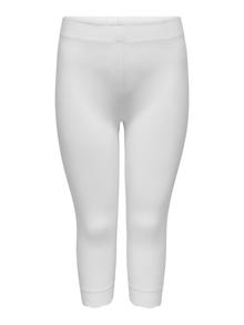 ONLY Curvy kanten Legging -White - 15206763