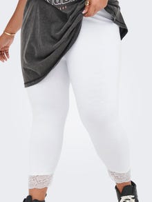 ONLY Slim Fit Mittlere Taille Leggings -White - 15206763
