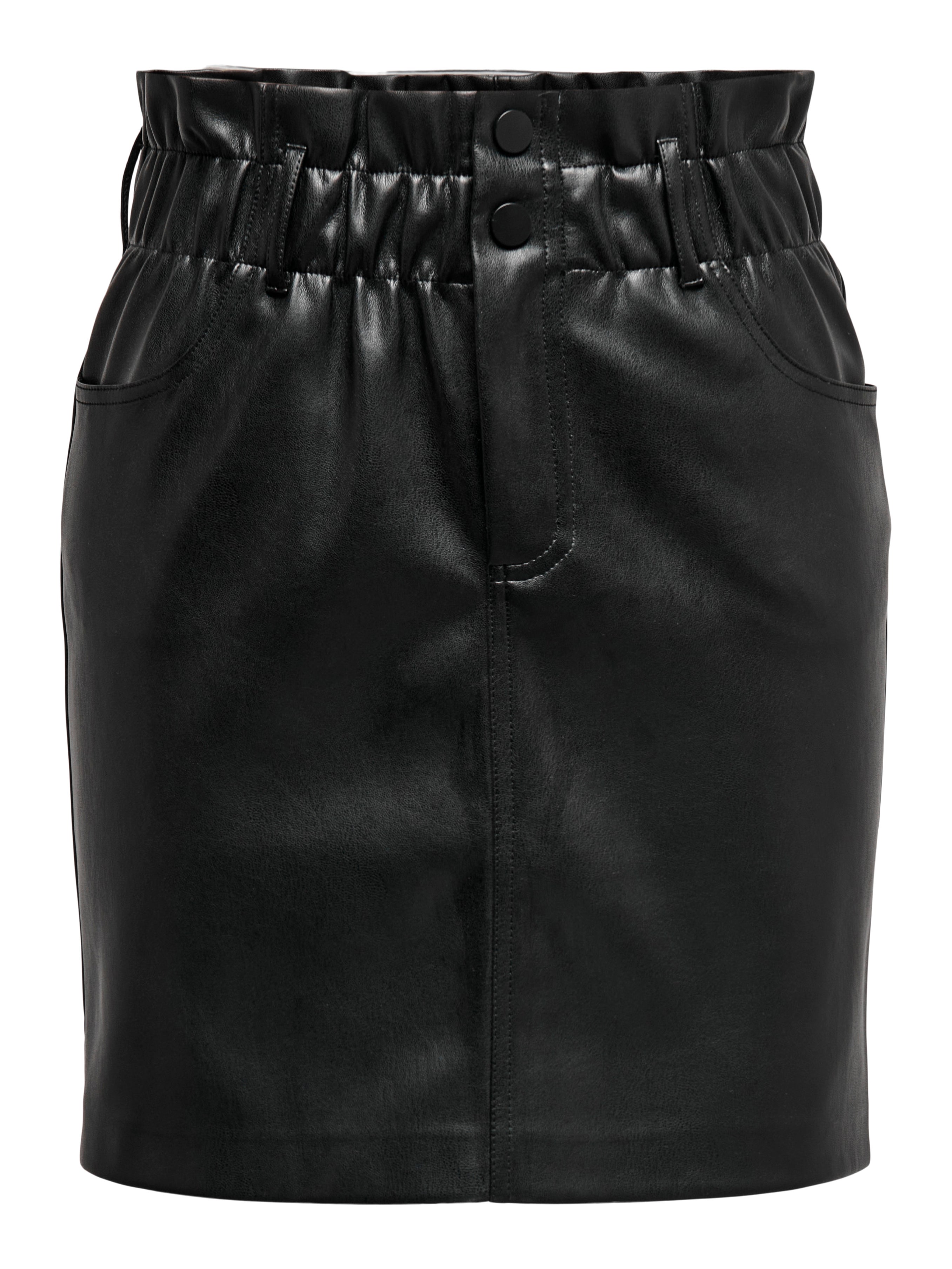 Short black shop skirt 6mm