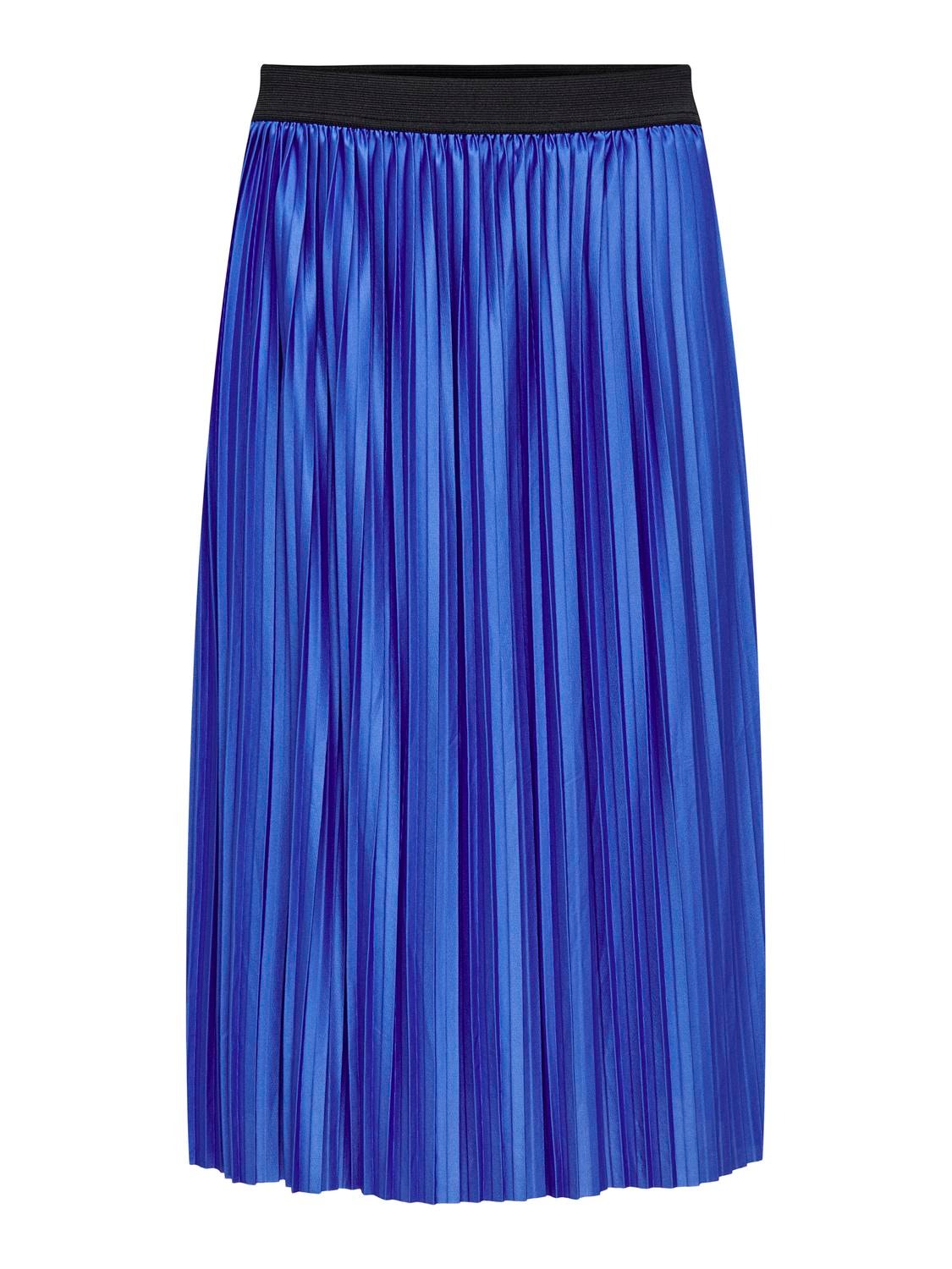 ONLY Plisséret Midi nederdel -Dazzling Blue - 15206814