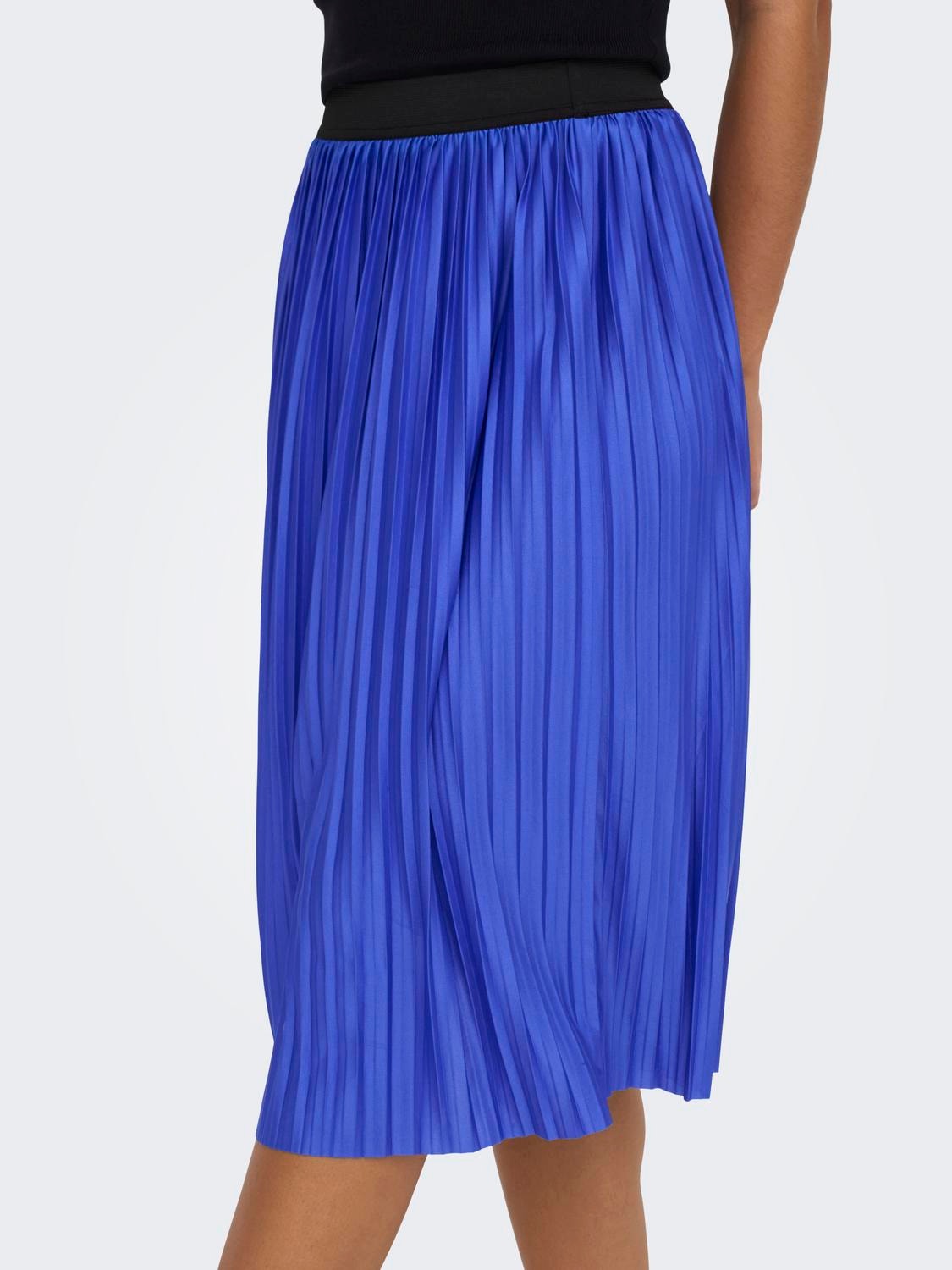 ONLY Pleated Midi skirt -Dazzling Blue - 15206814