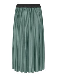 ONLY Plisséret Midi nederdel -Chinois Green - 15206814