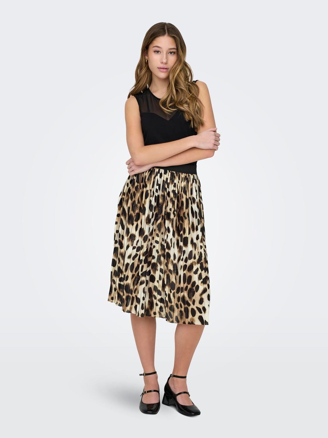 ONLY Pleated Midi skirt -Angora - 15206814