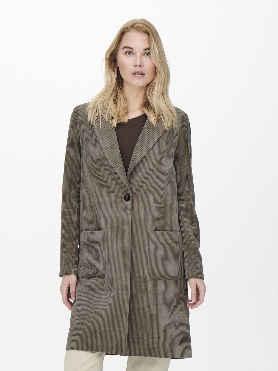 i_am_official corduroy check coat ベージュ 新着20%Off safetec.com.br