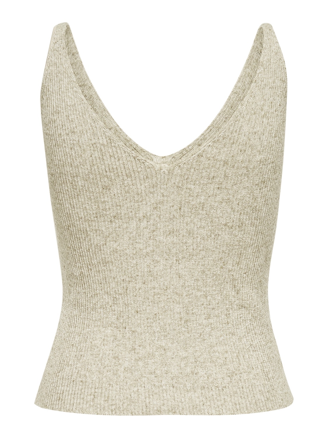 ONLY Sleeveless Knitted Top -Pumice Stone - 15207059