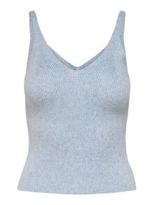 ONLY Sleeveless Knitted Top -Cashmere Blue - 15207059