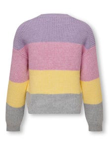 ONLY Striped Knitted Pullover -Viola - 15207169