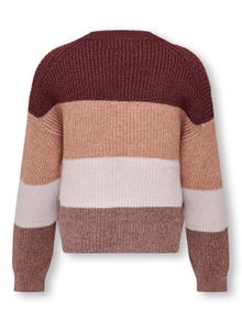 ONLY Pull-overs Regular Fit Col rond Poignets côtelés Épaules tombantes -Spiced Apple - 15207169