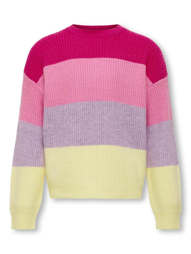 ONLY Striped Knitted Pullover - 15207169