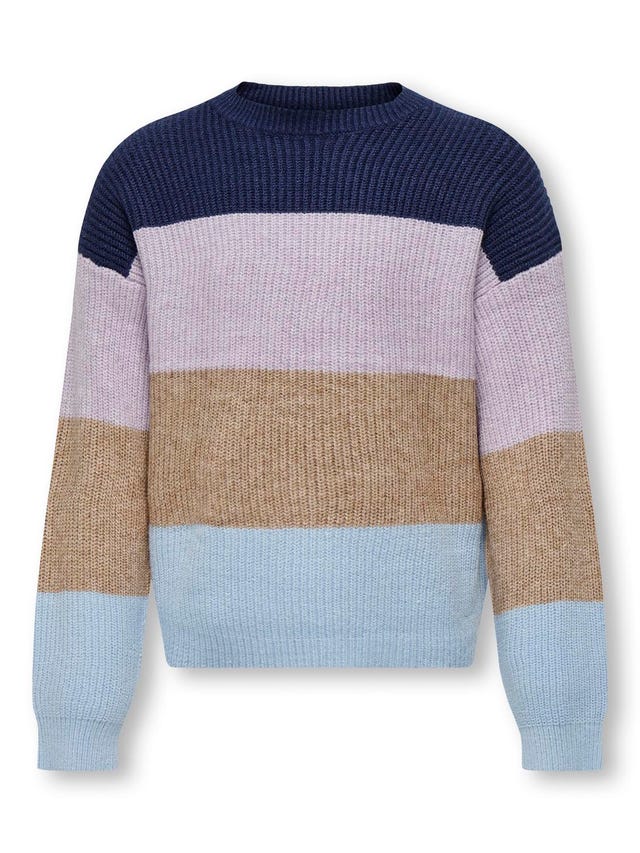 ONLY Striped Knitted Pullover - 15207169