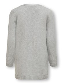 ONLY Standard Fit V-Neck Knit Cardigan -Light Grey Melange - 15207308