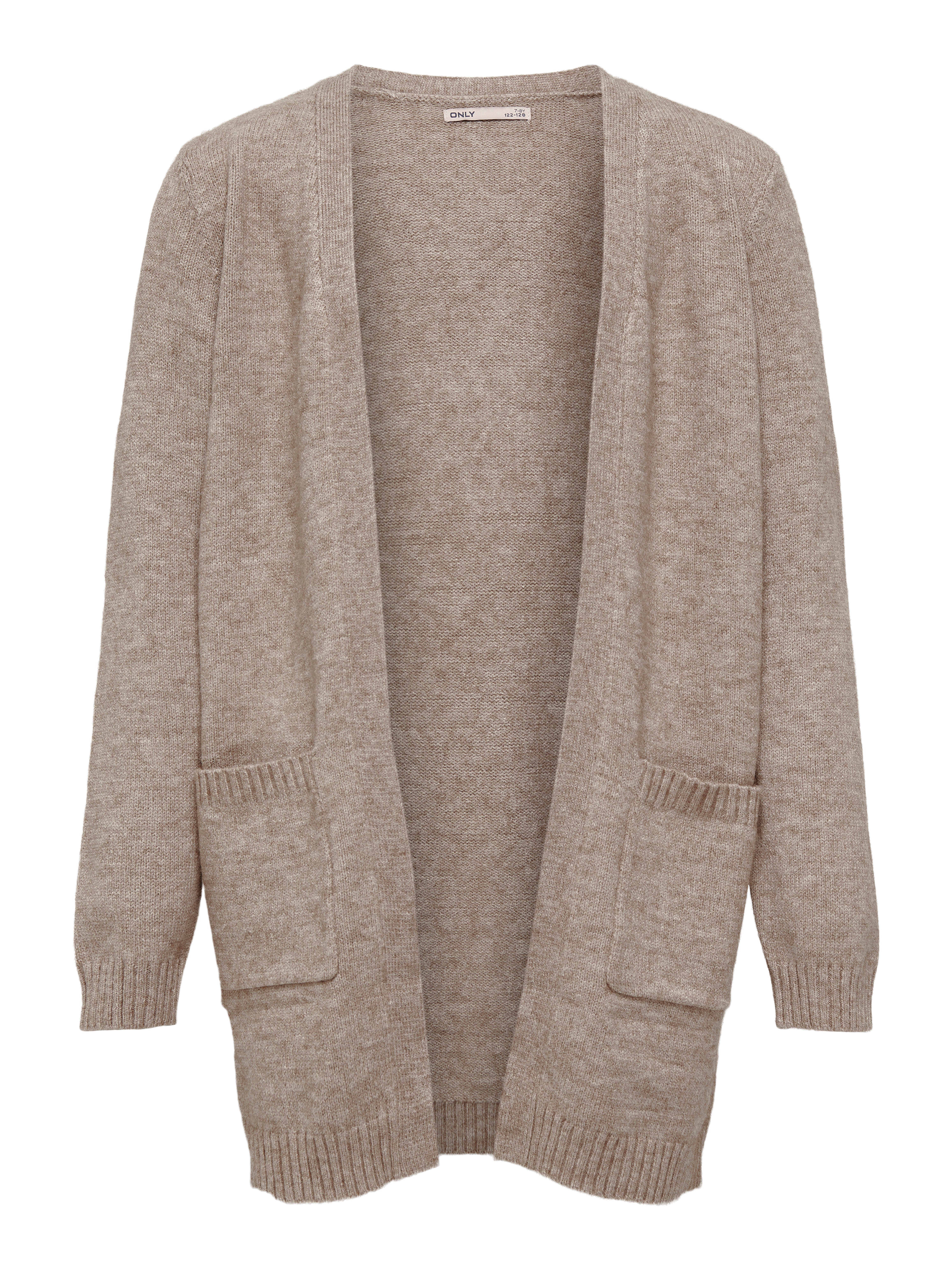 Beige open front on sale cardigan