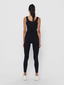 ONLY Leggings Tight Fit Taille haute -Black - 15207648