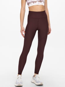 ONLY Leggings Tight Fit Taille haute -Fudge - 15207648