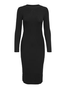 ONLY Tight fit Stickad klänning -Black - 15207693