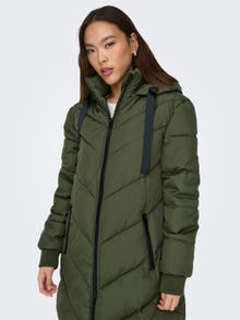 ONLY Hood with string regulation Coat -Forest Night - 15207784