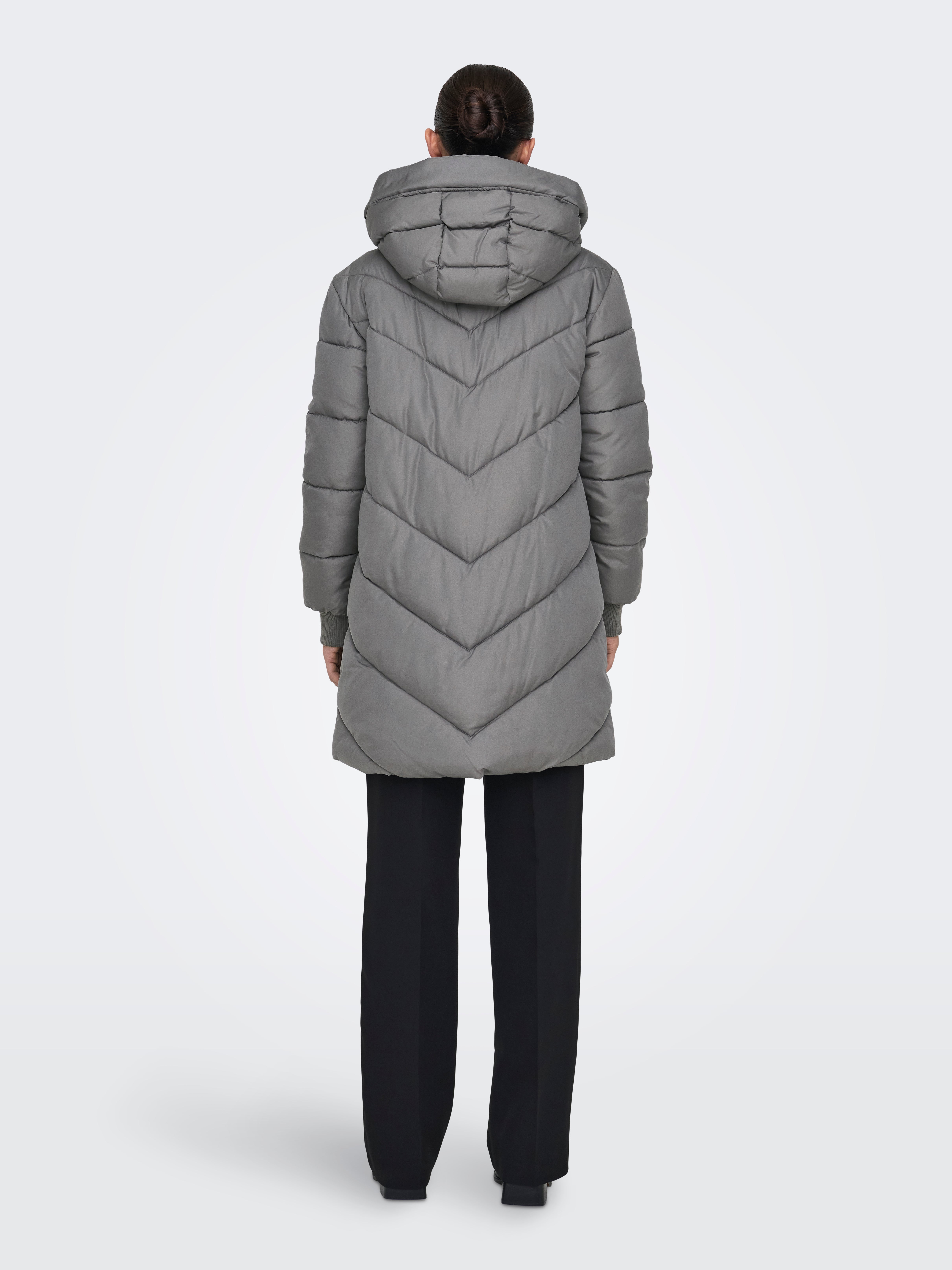 Chaqueta Acolchada JDY Para Mujer - Ligera, Repelente Al Agua, Con Capucha, Ideal Para Días Fríos Y Ventosos