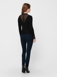 ONLY Stretch Fit High neck Top -Black - 15207788