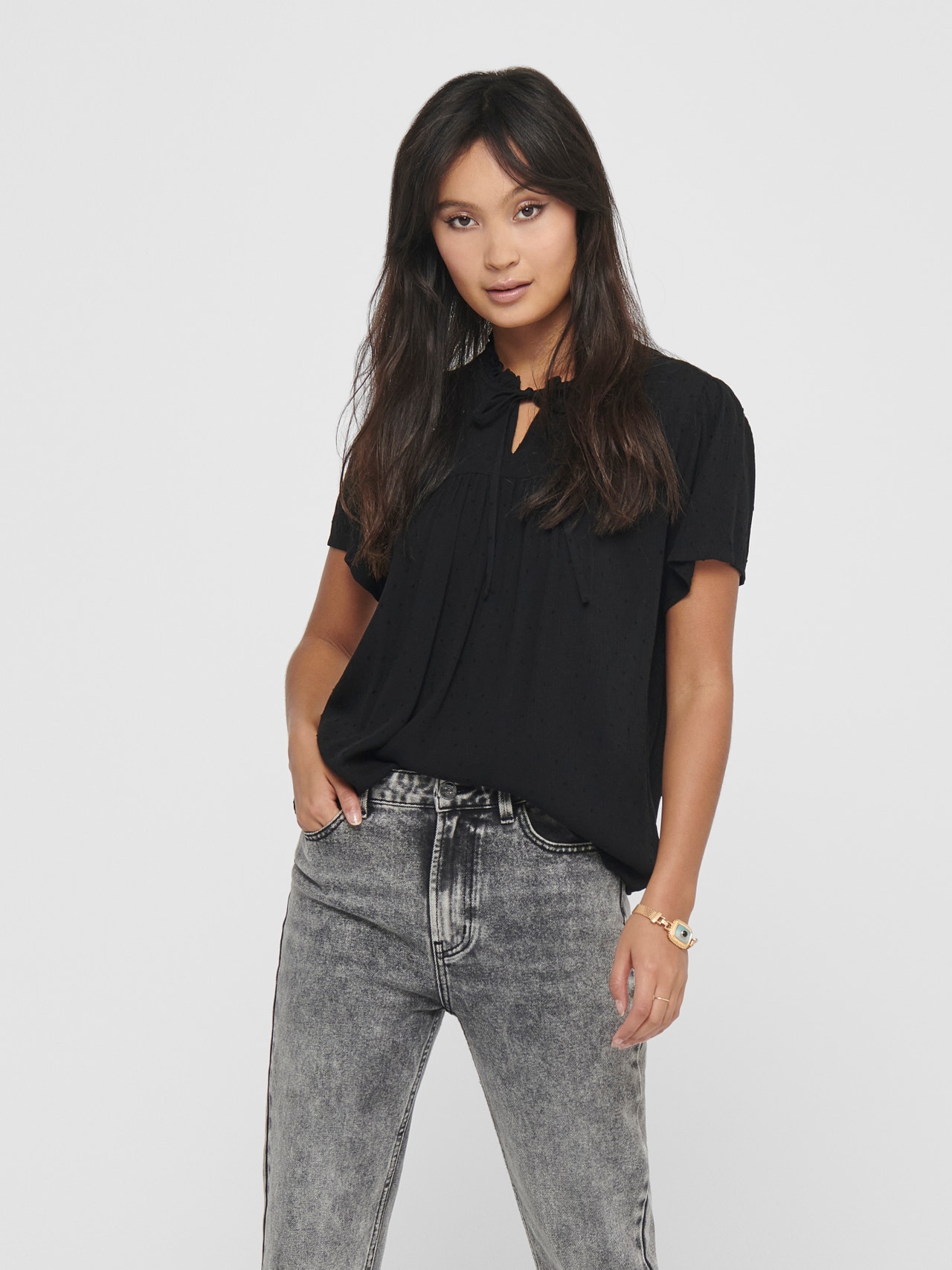 ONLY Coupe ample Top -Black - 15207809