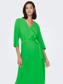 ONLY Wrap Midi dress -Kelly Green - 15207813