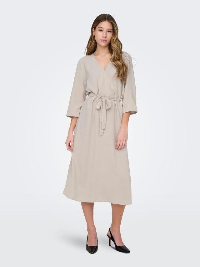 ONLY Wrap Midi dress - 15207813