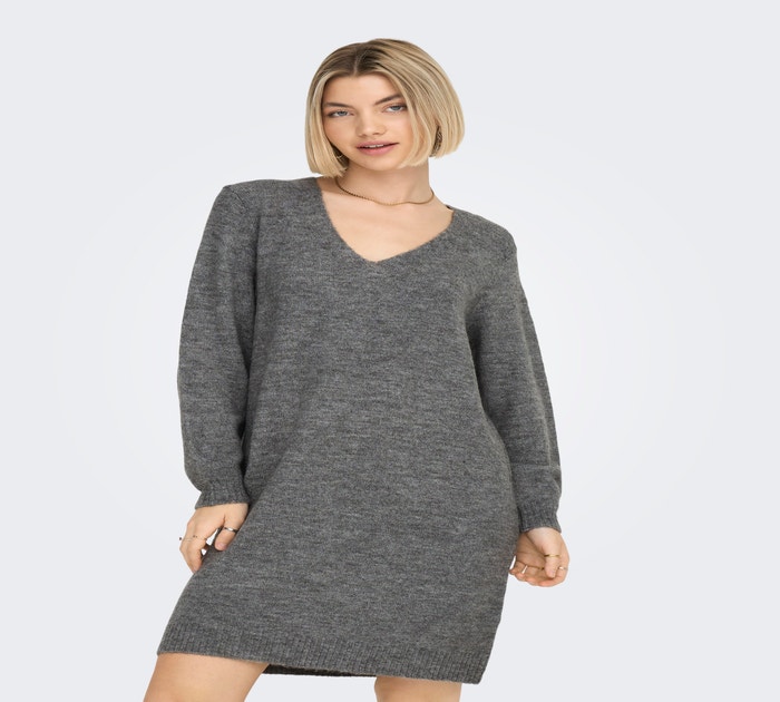 Vneck Knitted Dress with 40 discount! ONLY®