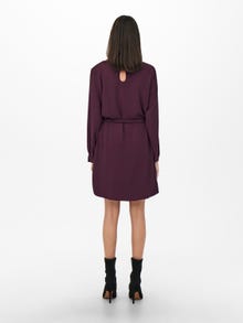 ONLY Regular Fit O-Neck Long dress -Winetasting - 15208004