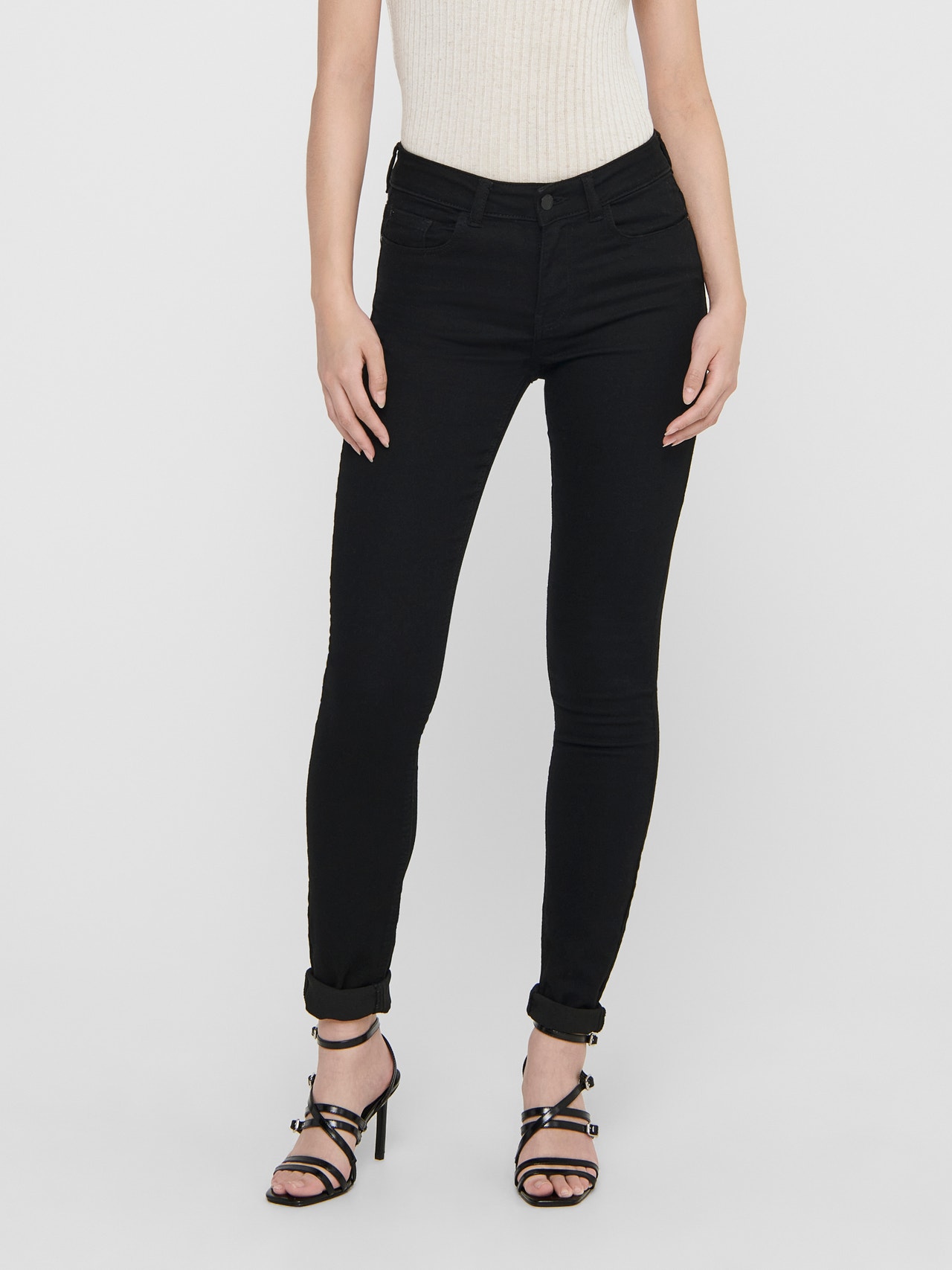 ONLY Skinny Fit Jeans -Black Denim - 15208238