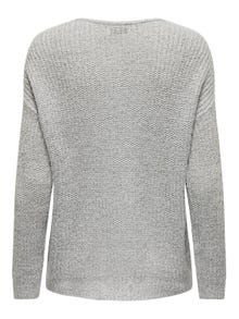 ONLY V-neck knitted pullover -Cloud Dancer - 15208245