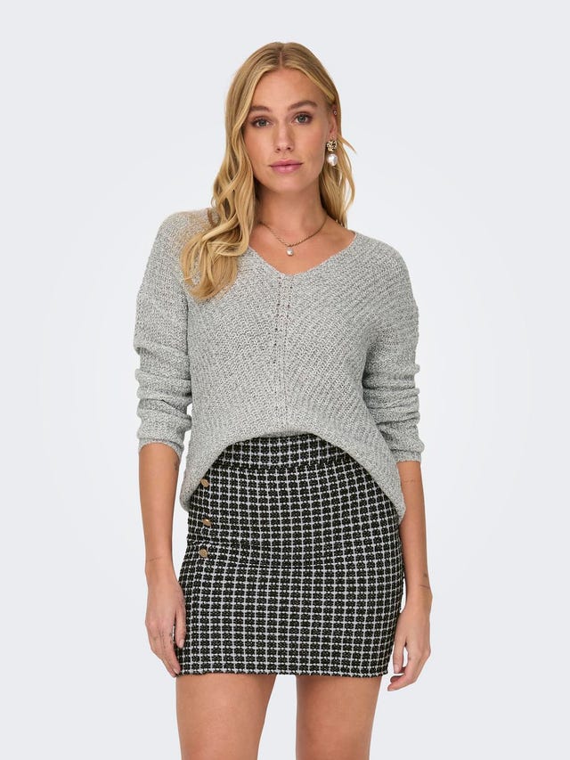 ONLY V-neck knitted pullover - 15208245
