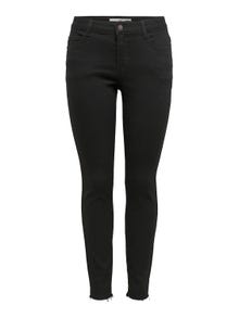 ONLY Jeans Skinny Fit Taille moyenne -Black Denim - 15208249